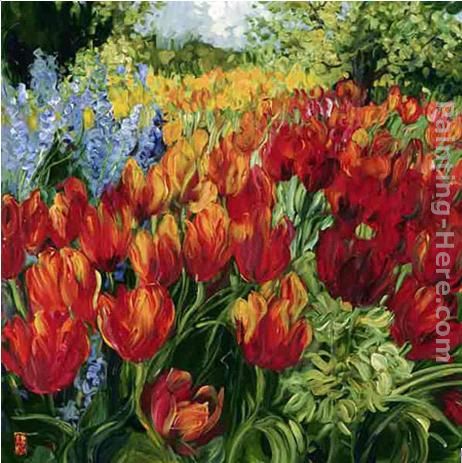 Tulips painting - Bobbie Burgers Tulips art painting